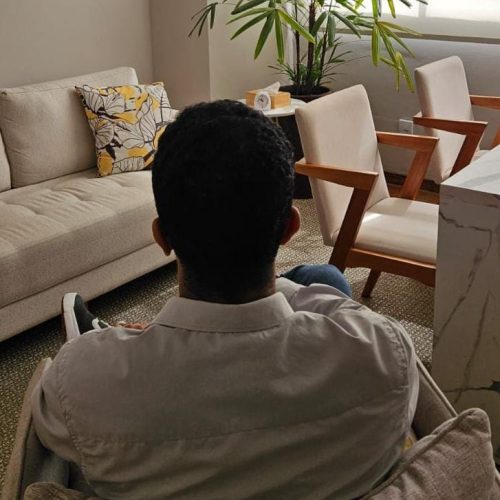 foto olhar para frente dois